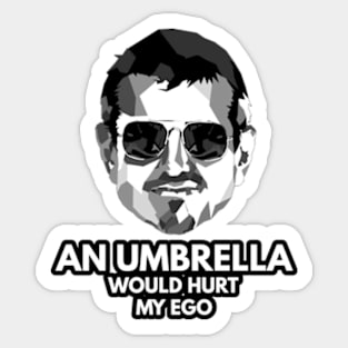 A Self-Conscious Guenther Steiner Sticker